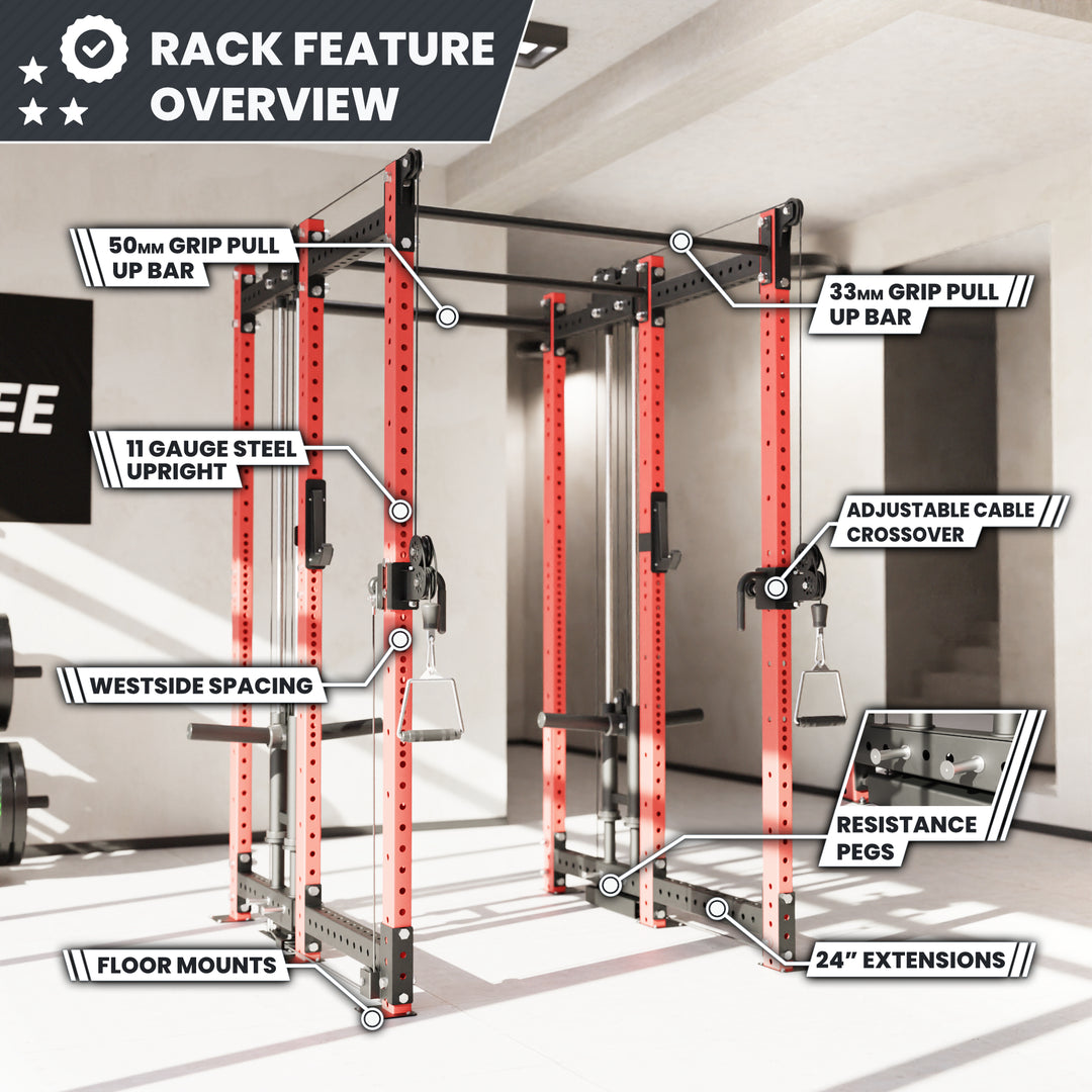 Synergee 2300 Series Power Cage with Plate Loaded Cable Cross Overs