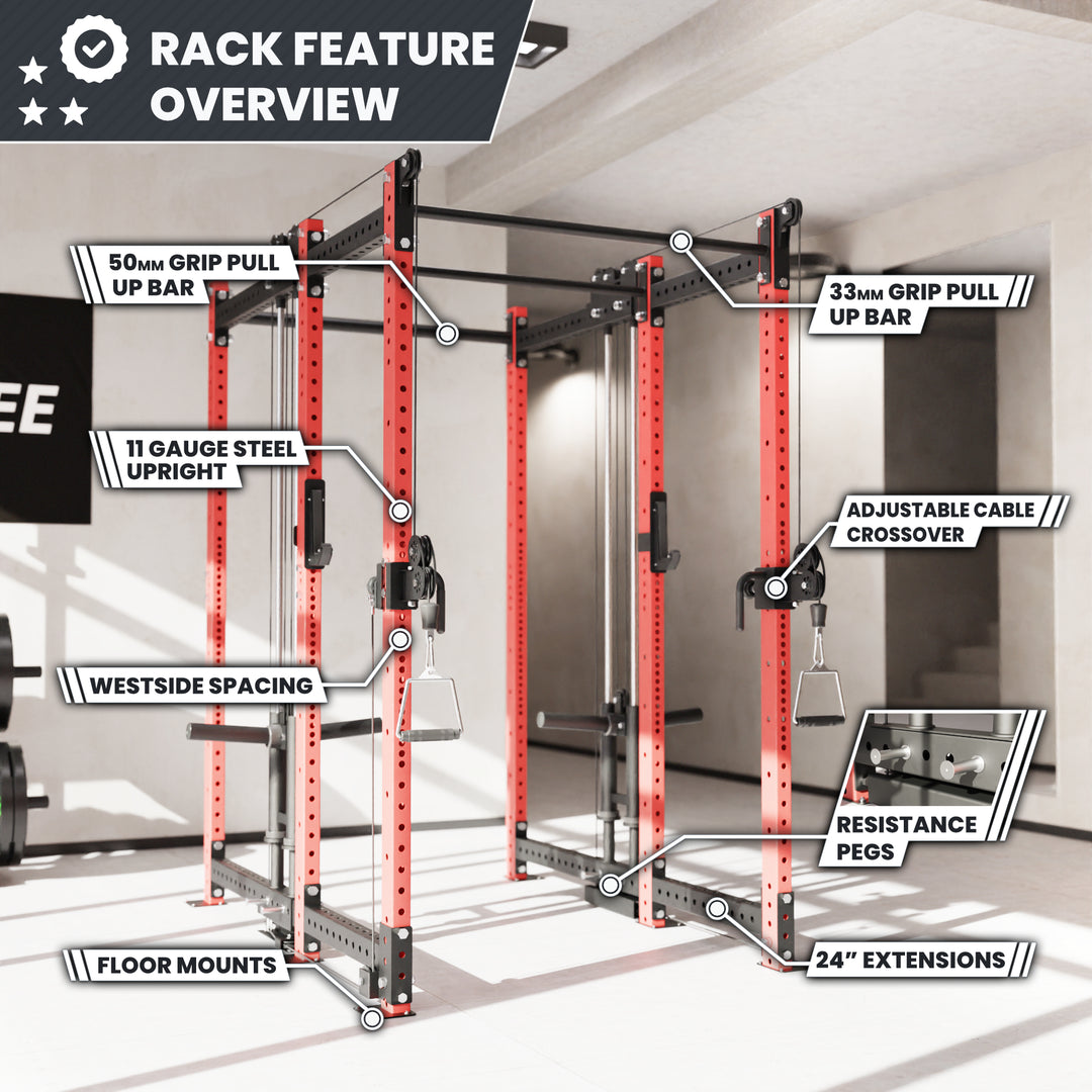 Synergee 2300 Series Power Cage with Plate Loaded Cable Cross Overs