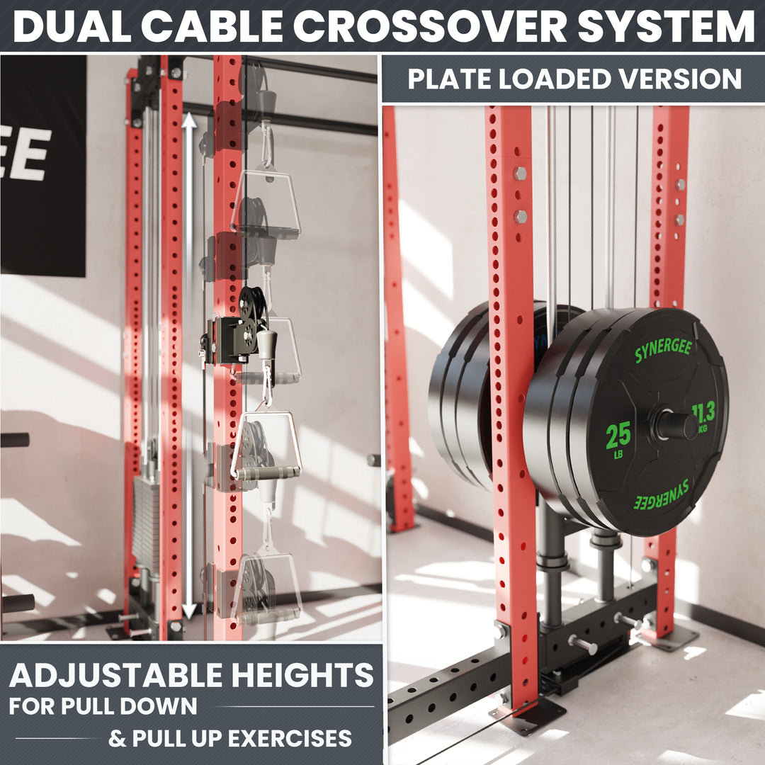 Synergee 2300 Series Power Cage with Plate Loaded Cable Cross Overs