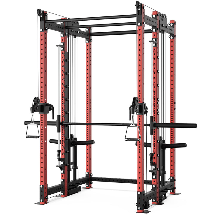 Synergee 2300 Series Power Cage with Plate Loaded Cable Cross Overs and Smith Machine