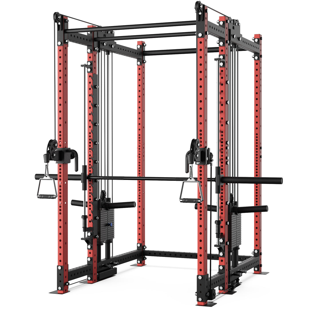 Synergee 2300 Series Power Cage with Plate Loaded Cable Cross Overs and Smith Machine