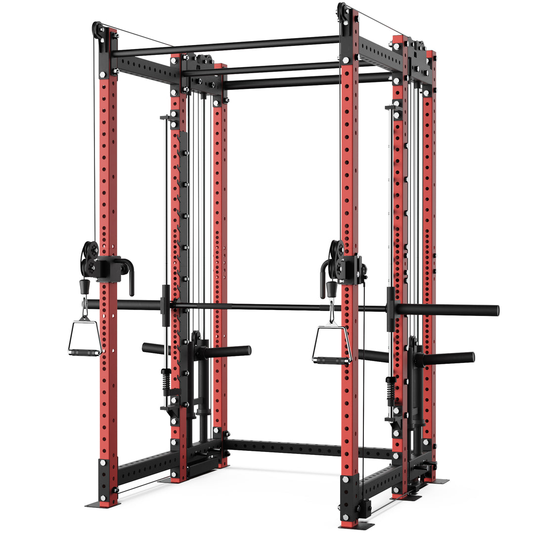 Synergee 2300 Series Power Cage with Plate Loaded Cable Cross Overs and Smith Machine