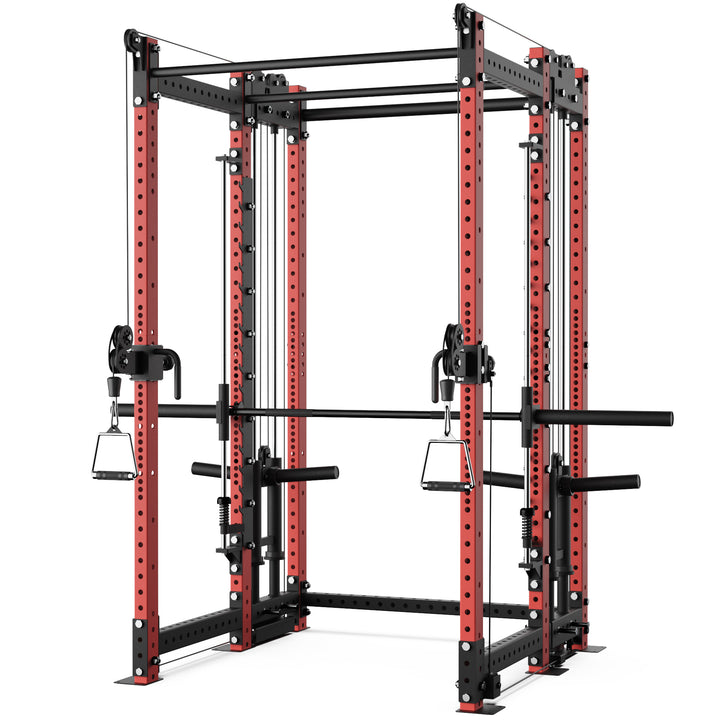 Synergee 2300 Series Power Cage with Plate Loaded Cable Cross Overs and Smith Machine