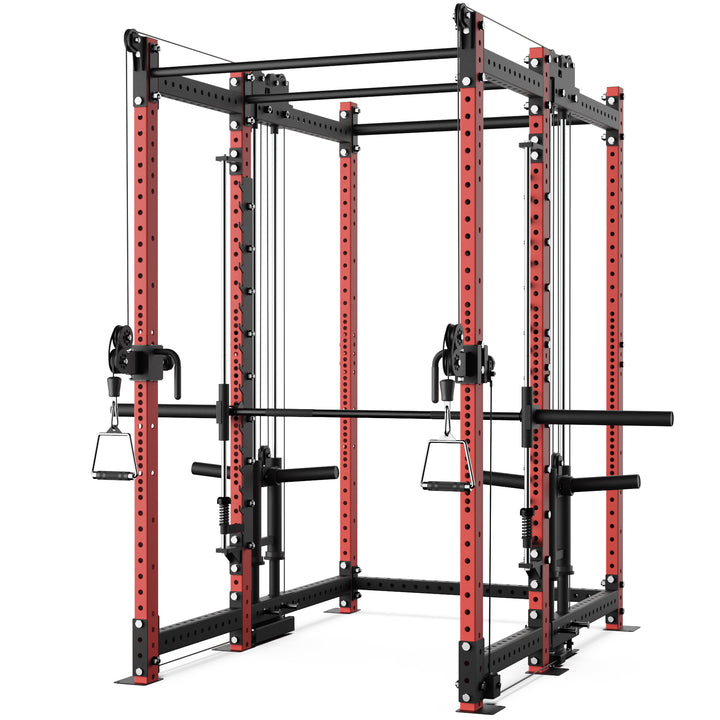 Synergee 2300 Series Power Cage with Plate Loaded Cable Cross Overs and Smith Machine