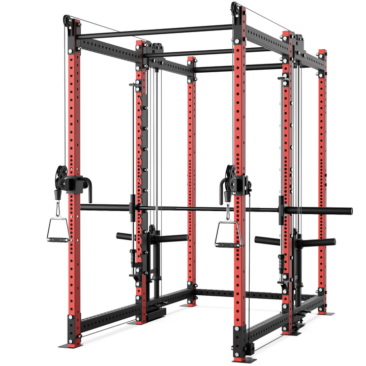 Synergee 2300 Series Power Cage with Plate Loaded Cable Cross Overs and Smith Machine