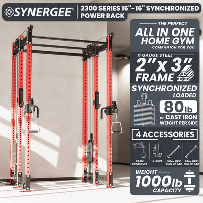 Synergee 2300 Series Power Cage with Synchronized Loaded Cable Cross Overs