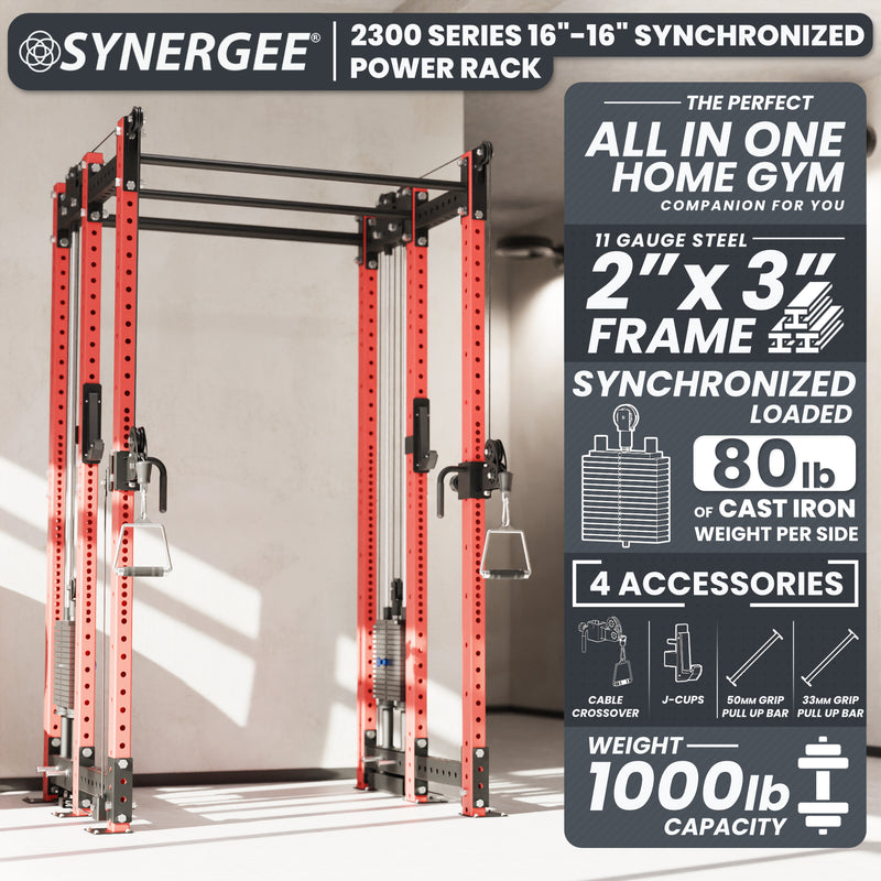Synergee 2300 Series Power Cage with Synchronized Loaded Cable Cross Overs