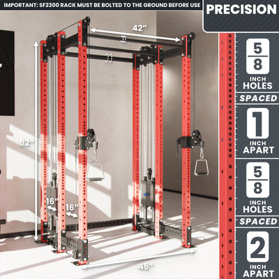 Synergee 2300 Series Power Cage with Synchronized Loaded Cable Cross Overs