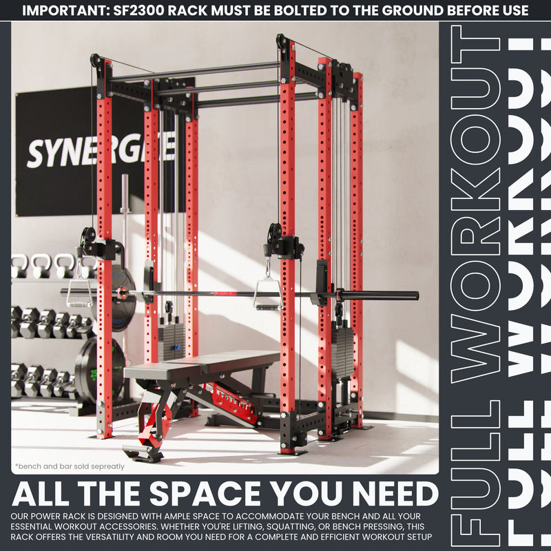 Synergee 2300 Series Power Cage with Synchronized Loaded Cable Cross Overs