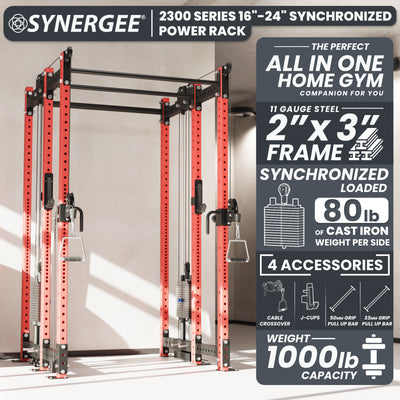 Synergee 2300 Series Power Cage with Synchronized Loaded Cable Cross Overs