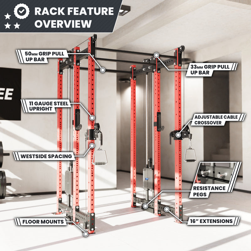 Synergee 2300 Series Power Cage with Synchronized Loaded Cable Cross Overs
