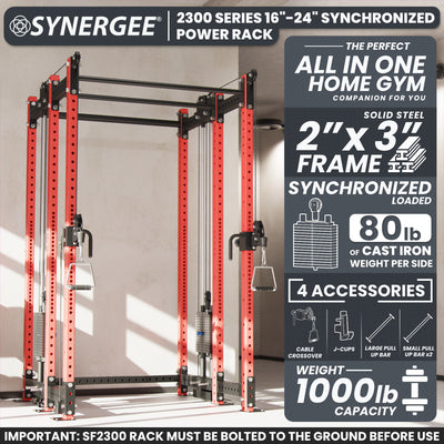 Synergee 2300 Series Power Cage with Synchronized Loaded Cable Cross Overs