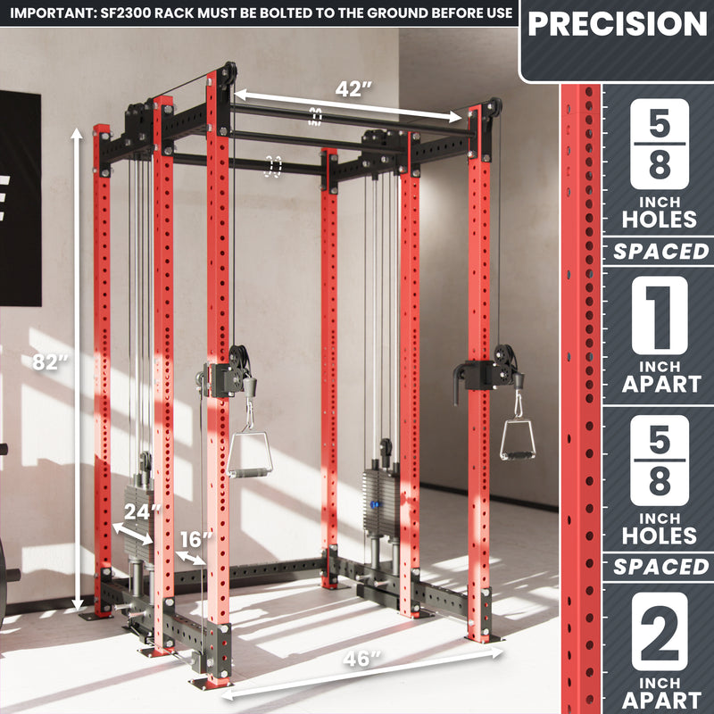 Synergee 2300 Series Power Cage with Synchronized Loaded Cable Cross Overs