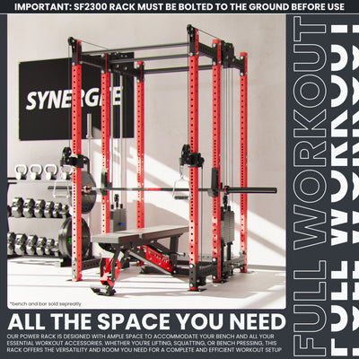 Synergee 2300 Series Power Cage with Synchronized Loaded Cable Cross Overs