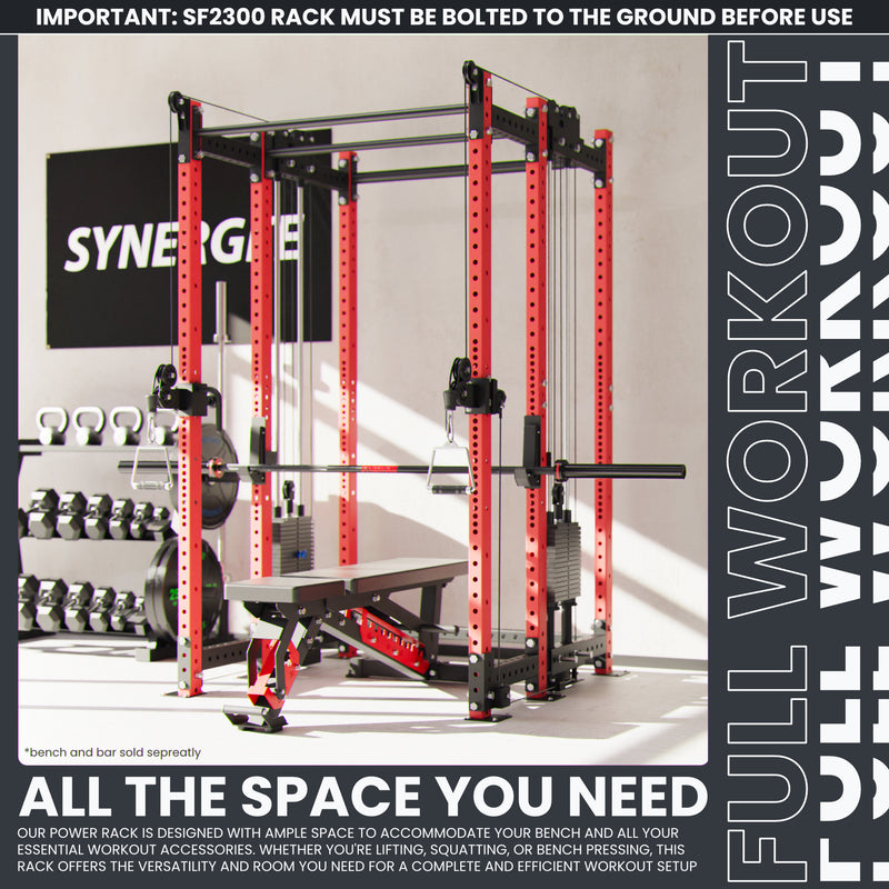 Synergee 2300 Series Power Cage with Synchronized Loaded Cable Cross Overs