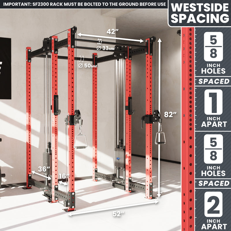 Synergee 2300 Series Power Cage with Synchronized Loaded Cable Cross Overs