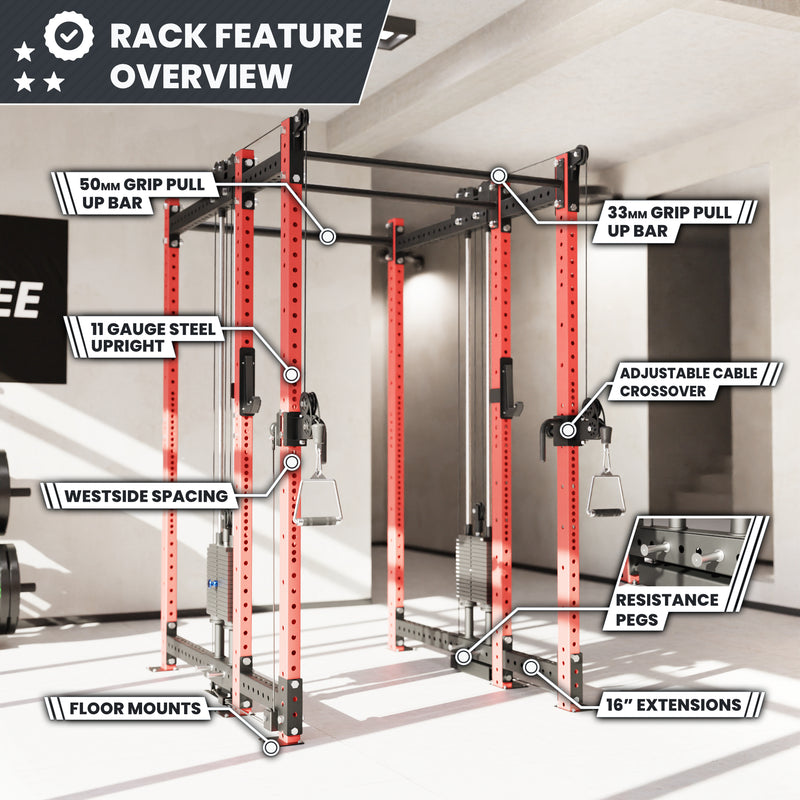 Synergee 2300 Series Power Cage with Synchronized Loaded Cable Cross Overs