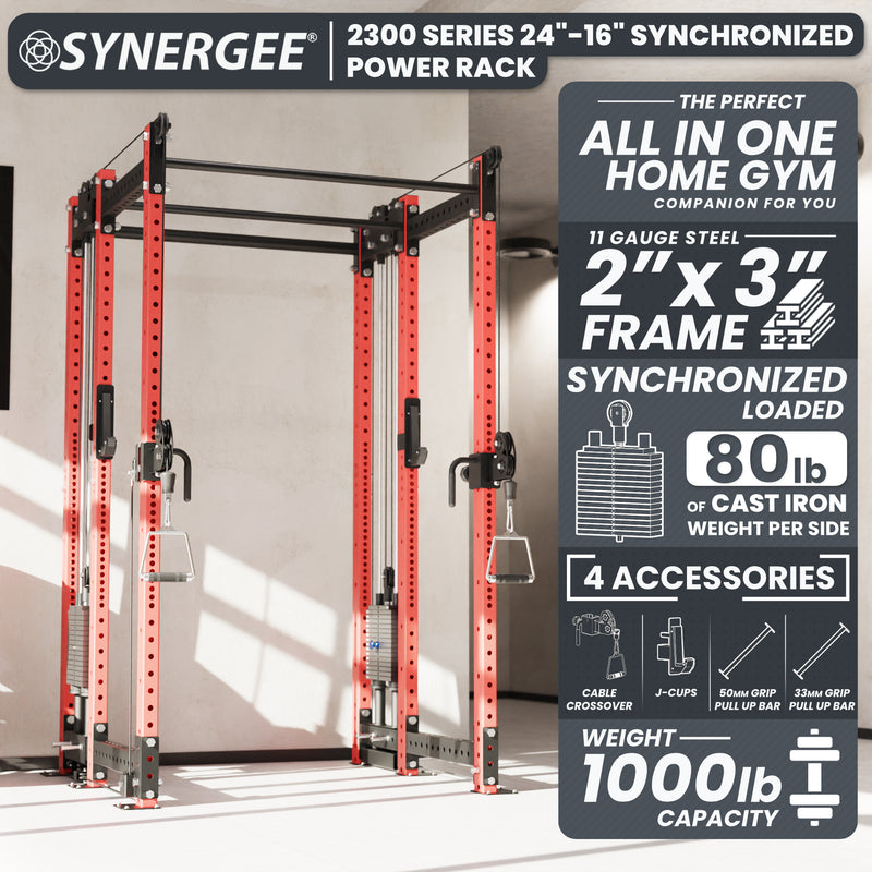 Synergee 2300 Series Power Cage with Synchronized Loaded Cable Cross Overs