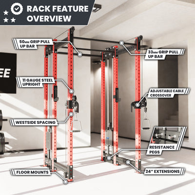 Synergee 2300 Series Power Cage with Synchronized Loaded Cable Cross Overs