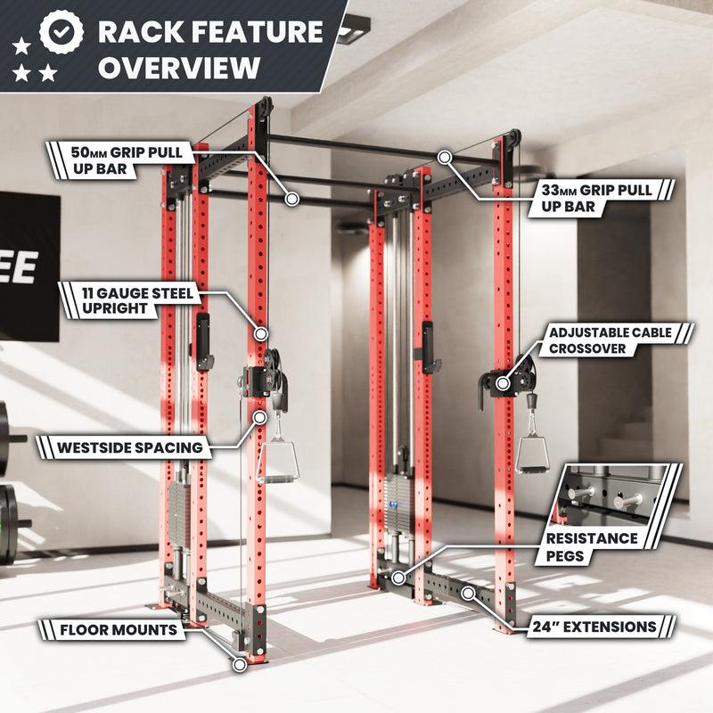 Synergee 2300 Series Power Cage with Synchronized Loaded Cable Cross Overs