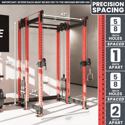 Synergee 2300 Series Power Cage with Synchronized Loaded Cable Cross Overs