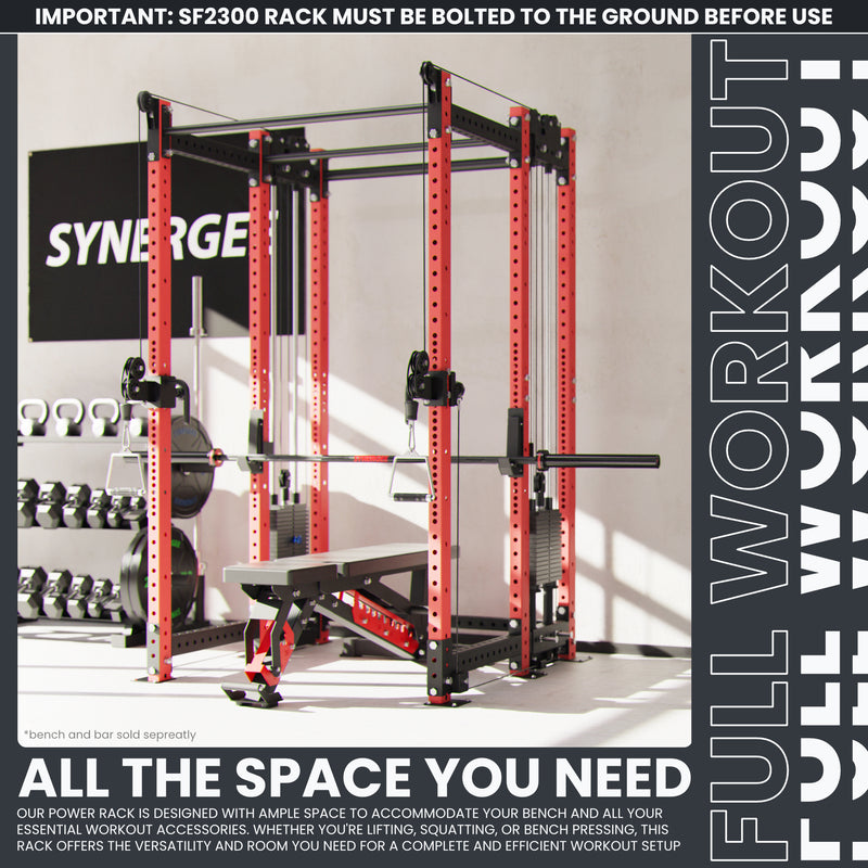 Synergee 2300 Series Power Cage with Synchronized Loaded Cable Cross Overs