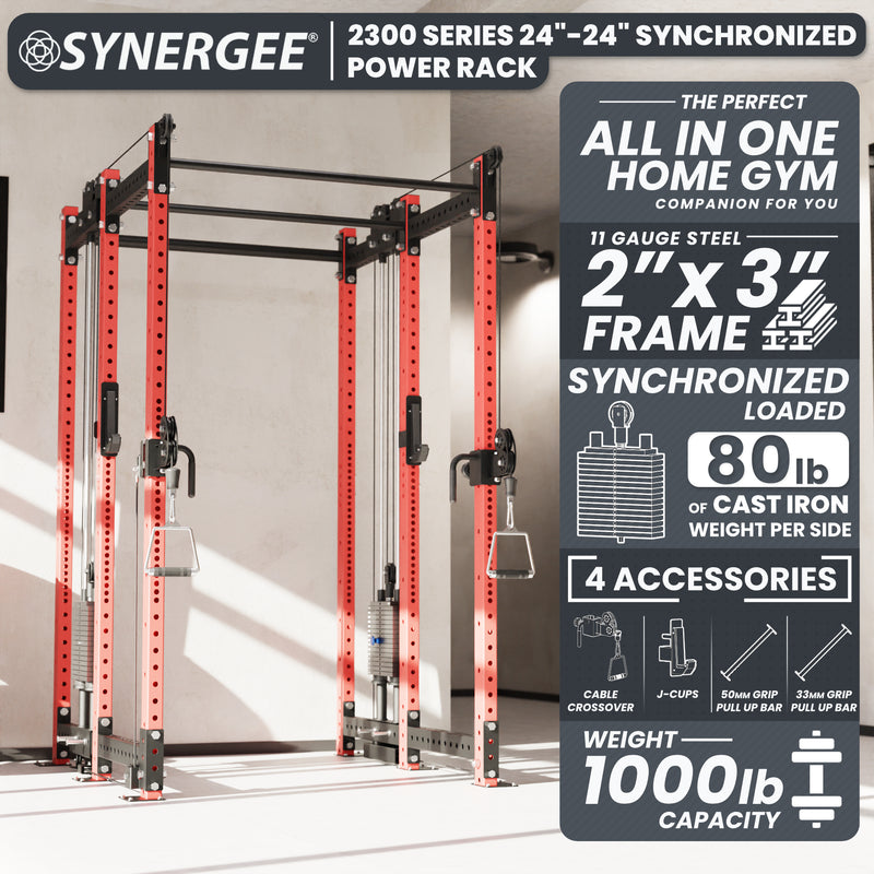 Synergee 2300 Series Power Cage with Synchronized Loaded Cable Cross Overs