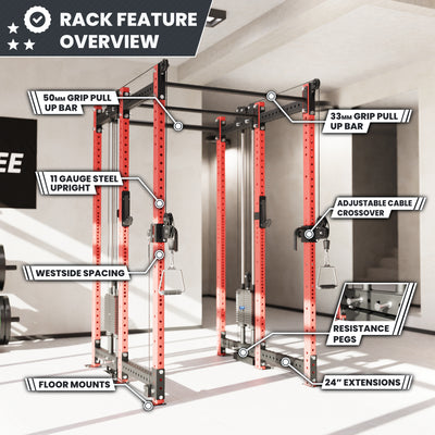 Synergee 2300 Series Power Cage with Synchronized Loaded Cable Cross Overs