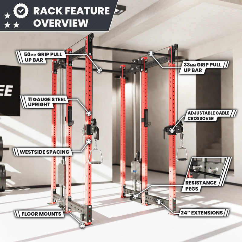 Synergee 2300 Series Power Cage with Synchronized Loaded Cable Cross Overs