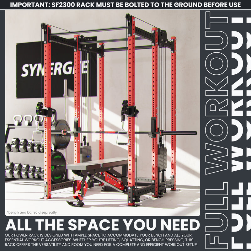 Synergee 2300 Series Power Cage with Synchronized Loaded Cable Cross Overs