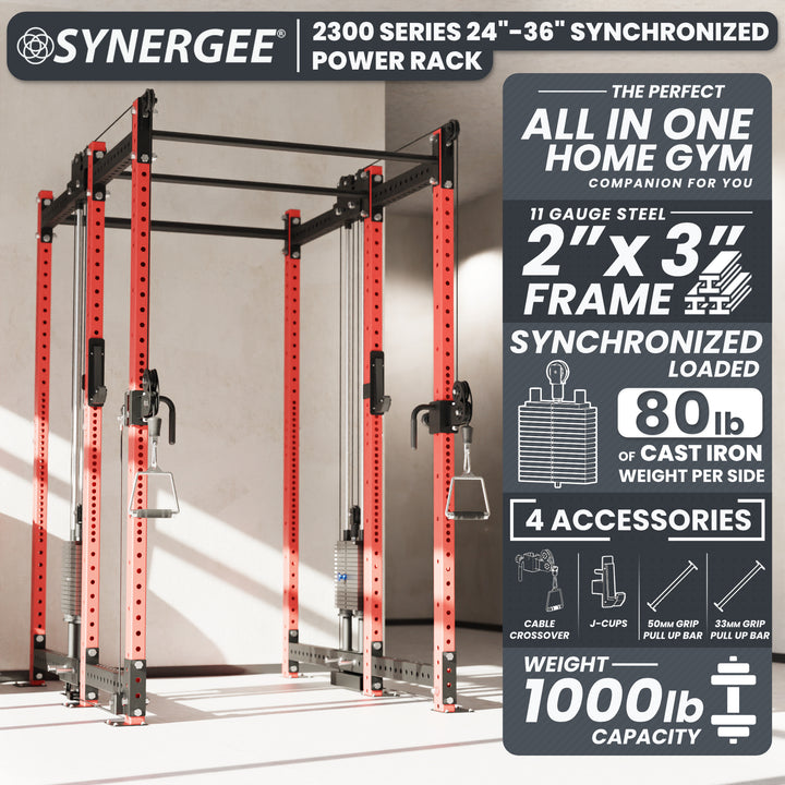 Synergee 2300 Series Power Cage with Synchronized Loaded Cable Cross Overs