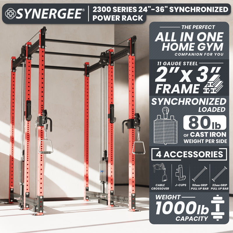 Synergee 2300 Series Power Cage with Synchronized Loaded Cable Cross Overs