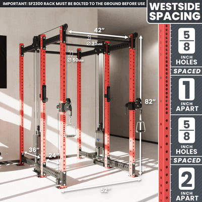 Synergee 2300 Series Power Cage with Synchronized Loaded Cable Cross Overs
