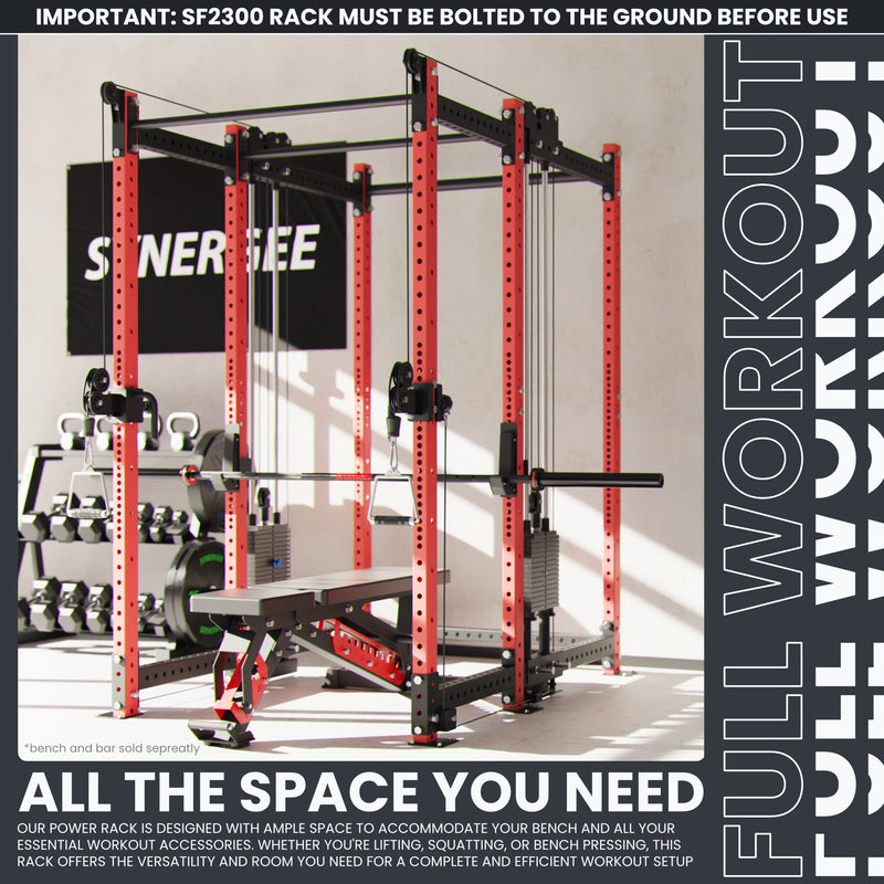 Synergee 2300 Series Power Cage with Synchronized Loaded Cable Cross Overs