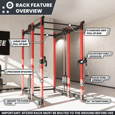 Synergee 2300 Series Power Cage with Synchronized Loaded Cable Cross Overs
