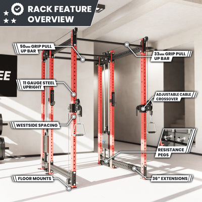 Synergee 2300 Series Power Cage with Synchronized Loaded Cable Cross Overs