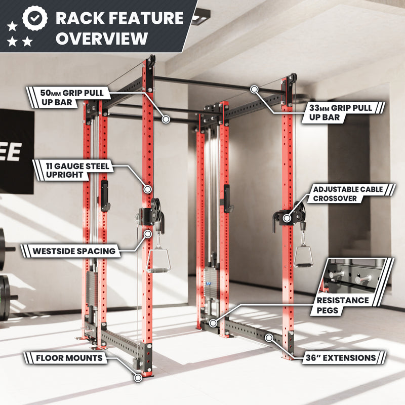 Synergee 2300 Series Power Cage with Synchronized Loaded Cable Cross Overs