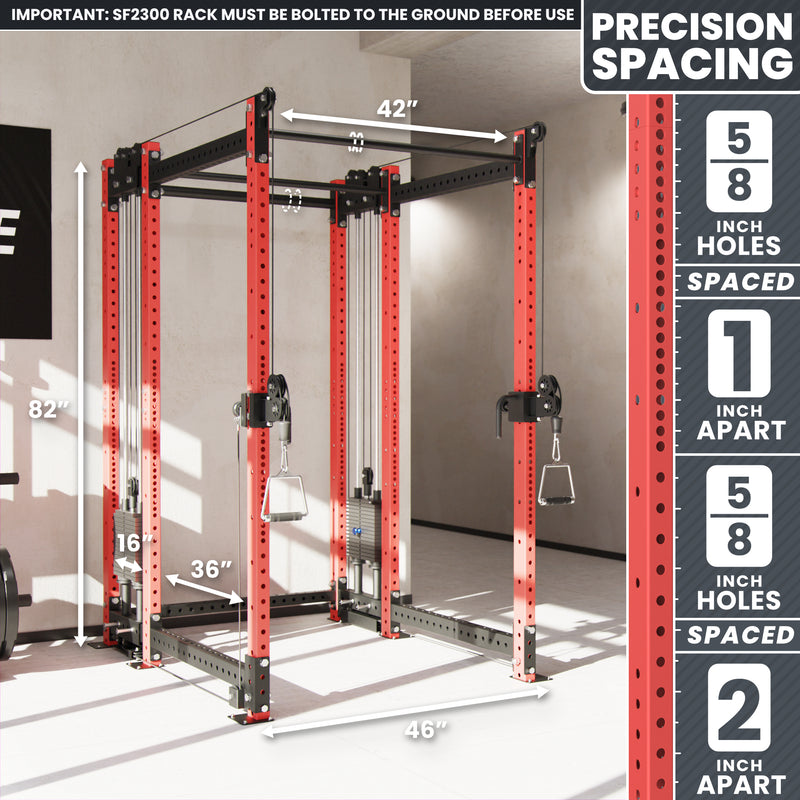 Synergee 2300 Series Power Cage with Synchronized Loaded Cable Cross Overs