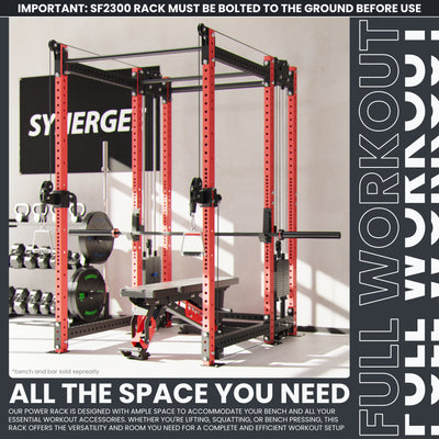Synergee 2300 Series Power Cage with Synchronized Loaded Cable Cross Overs