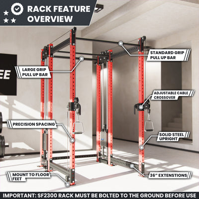 Synergee 2300 Series Power Cage with Synchronized Loaded Cable Cross Overs
