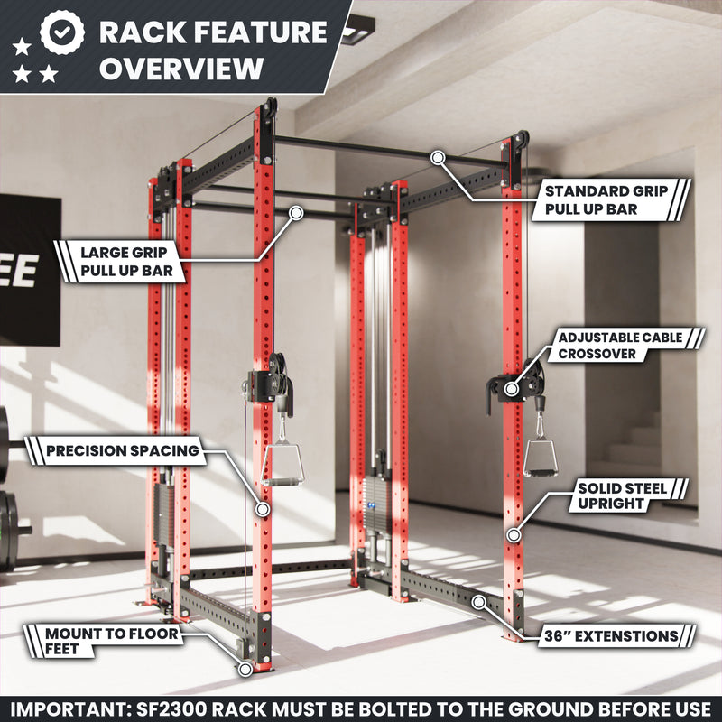 Synergee 2300 Series Power Cage with Synchronized Loaded Cable Cross Overs