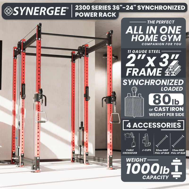 Synergee 2300 Series Power Cage with Synchronized Loaded Cable Cross Overs