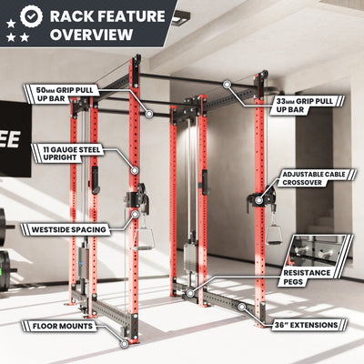 Synergee 2300 Series Power Cage with Synchronized Loaded Cable Cross Overs