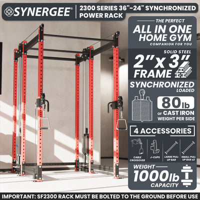 Synergee 2300 Series Power Cage with Synchronized Loaded Cable Cross Overs
