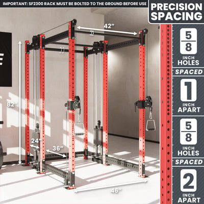 Synergee 2300 Series Power Cage with Synchronized Loaded Cable Cross Overs