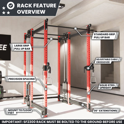Synergee 2300 Series Power Cage with Synchronized Loaded Cable Cross Overs