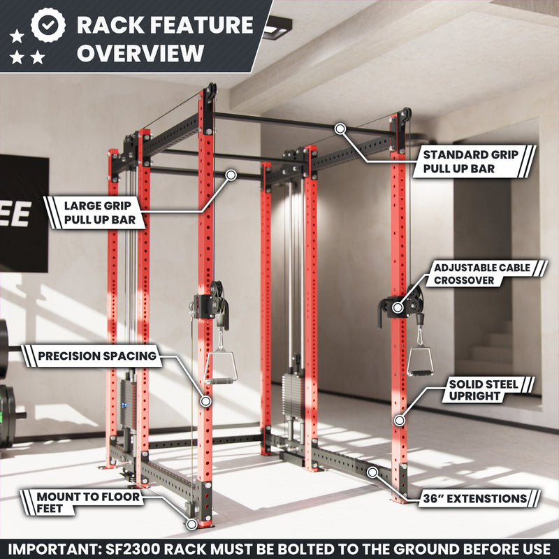 Synergee 2300 Series Power Cage with Synchronized Loaded Cable Cross Overs
