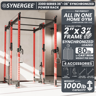 Synergee 2300 Series Power Cage with Synchronized Loaded Cable Cross Overs