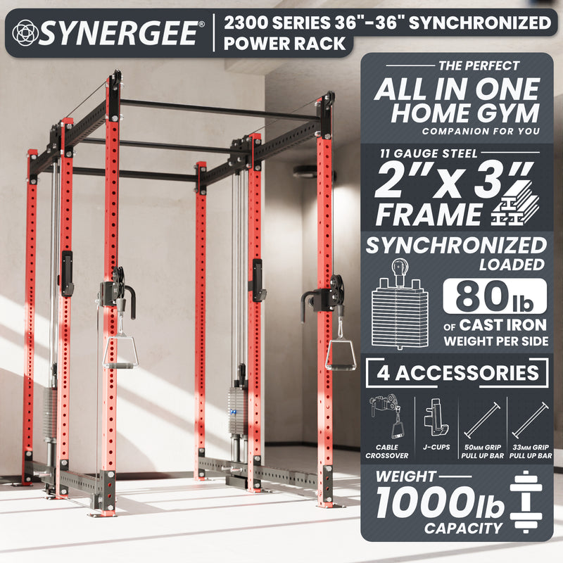 Synergee 2300 Series Power Cage with Synchronized Loaded Cable Cross Overs