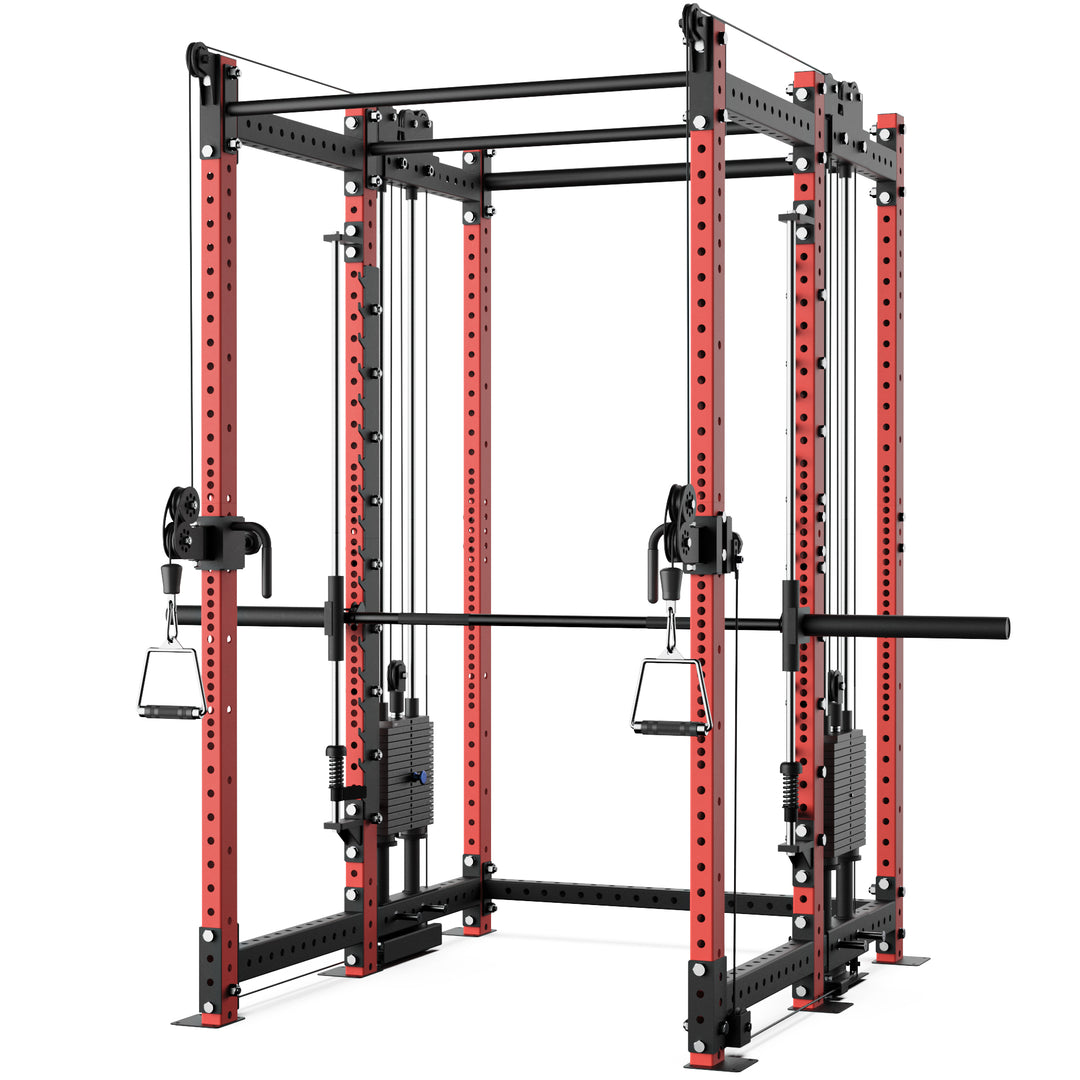Synergee 2300 Series Power Cage with Synchronized Loaded Cable Cross Overs and Smith Machine